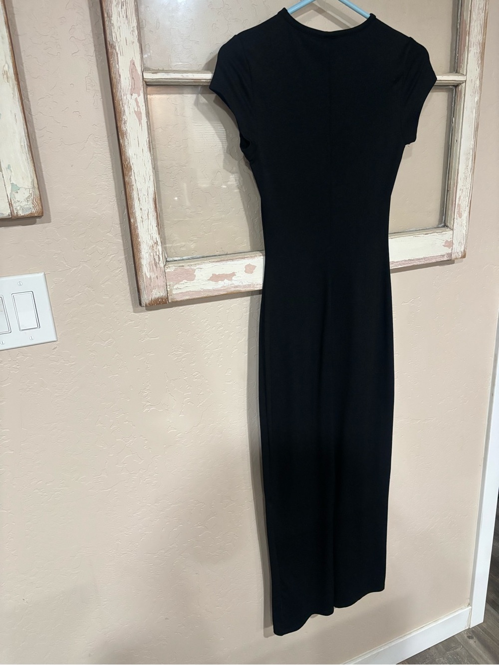 Wild Fable Black Knit tight dress with slit